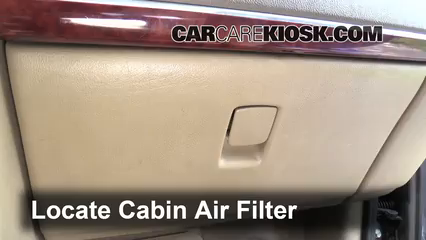 2005 Buick Terraza CX 3.5L V6 Air Filter (Cabin) Replace